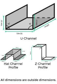 sheet metal bending u channel|sheet metal bending patterns.